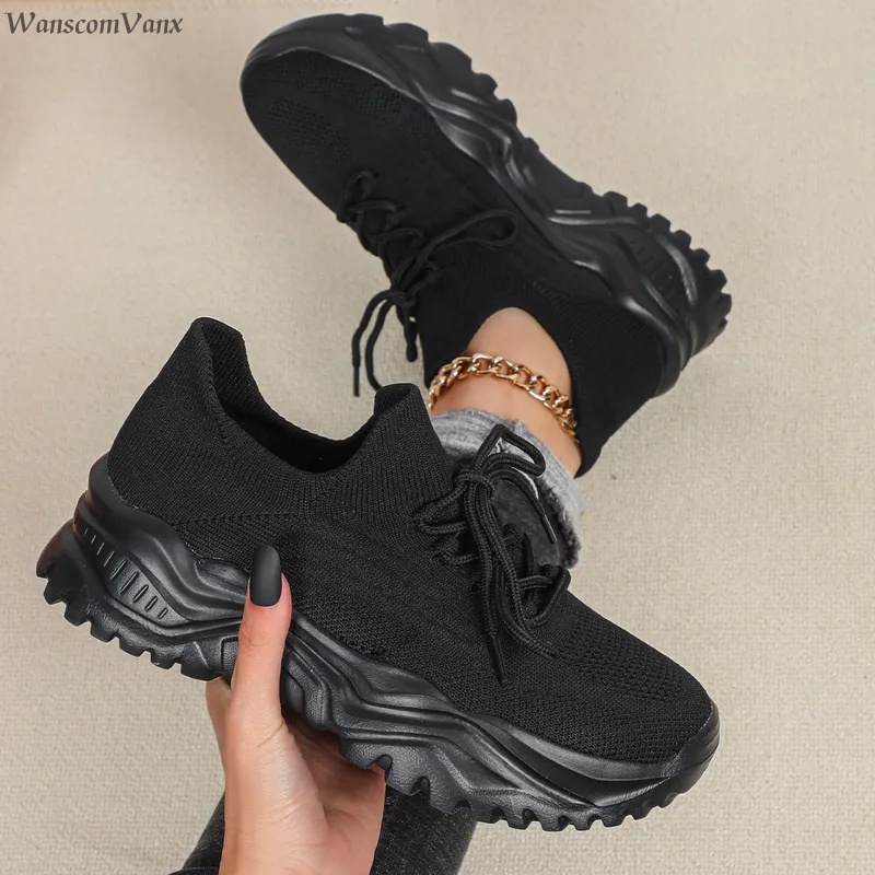Men'S Shoes With Platform - Fashion Chunky Platform Sneakers for Women