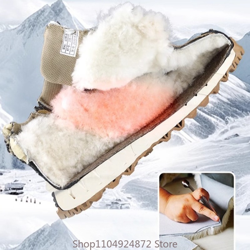 Winter Warm Wool Cotton Shoes  - Men'S Shoes Qn review and price