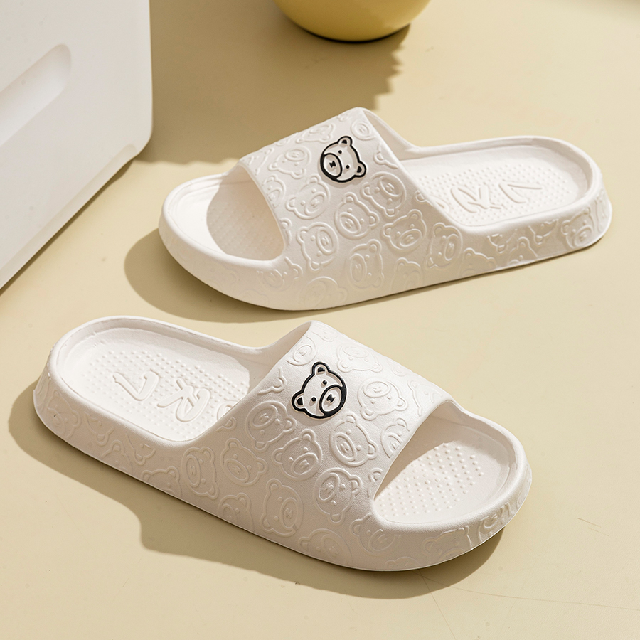 Printting Cute Bear Women Slip - Men'S Shoes With Platform review and price