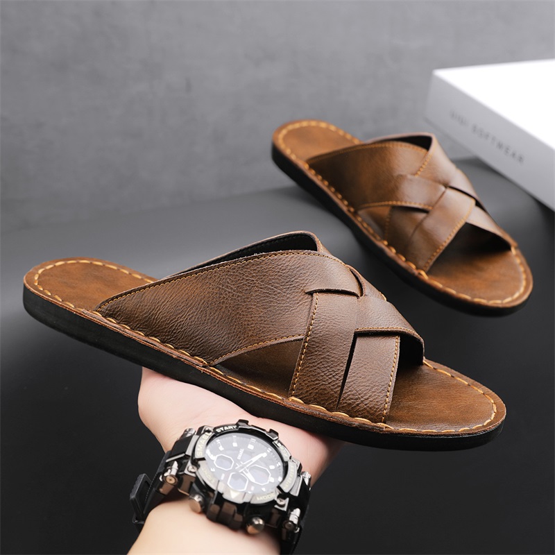 Genuine Leather Men Casual San - Men'S Shoes Qn review and price