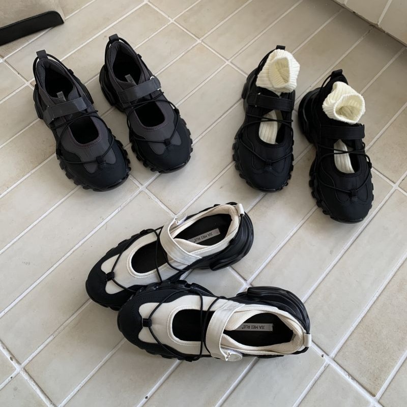 Sporty Chunky Platform Mary Ja - Men'S Shoes With Velcro review and price