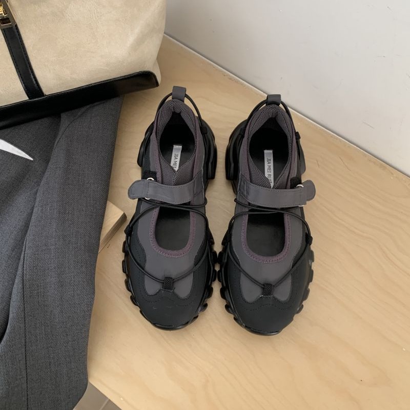 Sporty Chunky Platform Mary Ja - Men'S Shoes With Velcro review and price