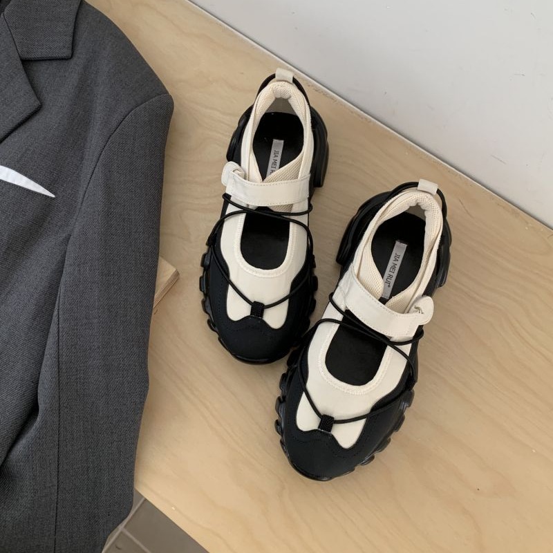 Sporty Chunky Platform Mary Ja - Men'S Shoes With Velcro review and price