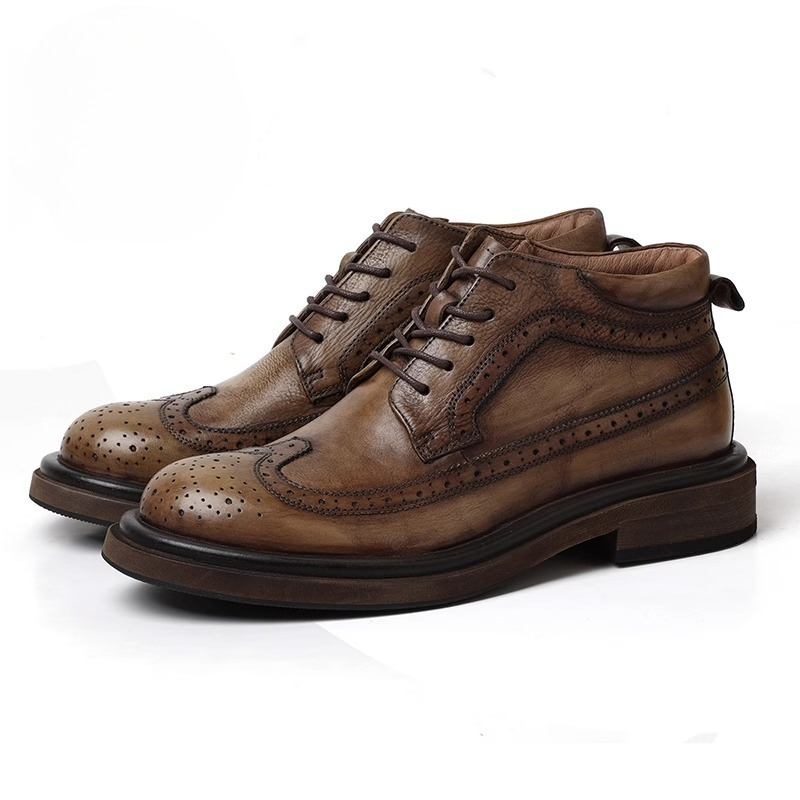 British Brogue Carved High Top - Men'S Shoes Brogues review and price