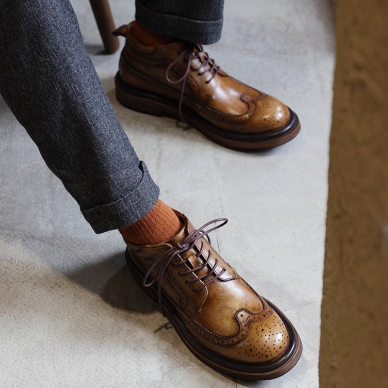 British Brogue Carved High Top - Men'S Shoes Brogues review and price