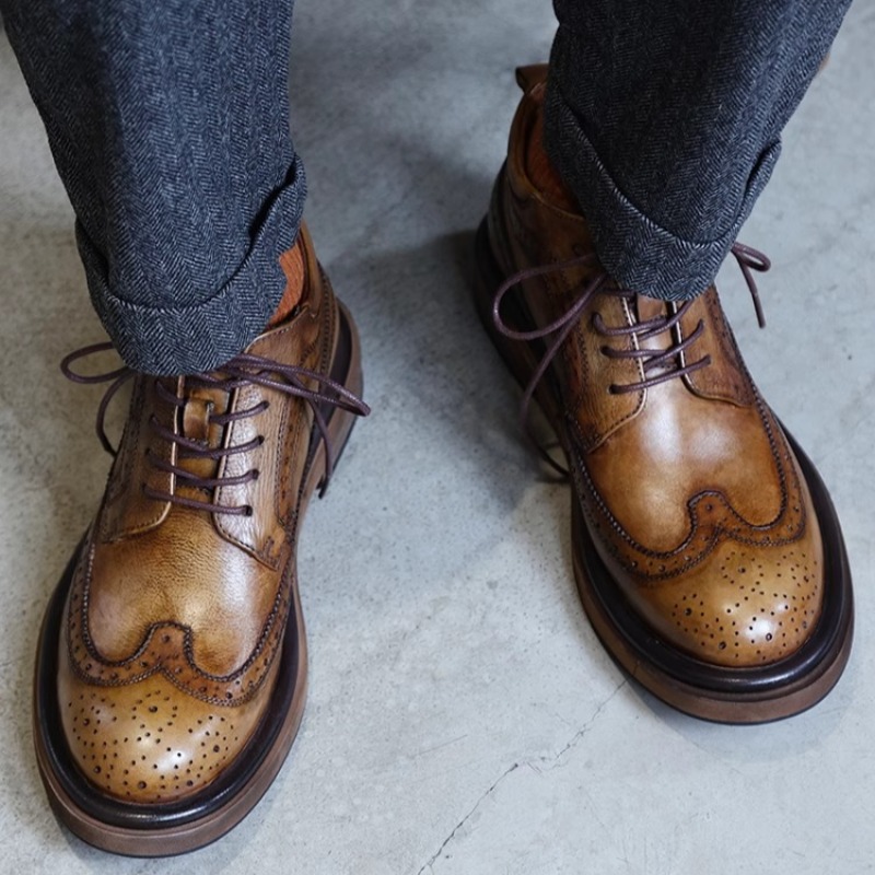 British Brogue Carved High Top - Men'S Shoes Brogues review and price