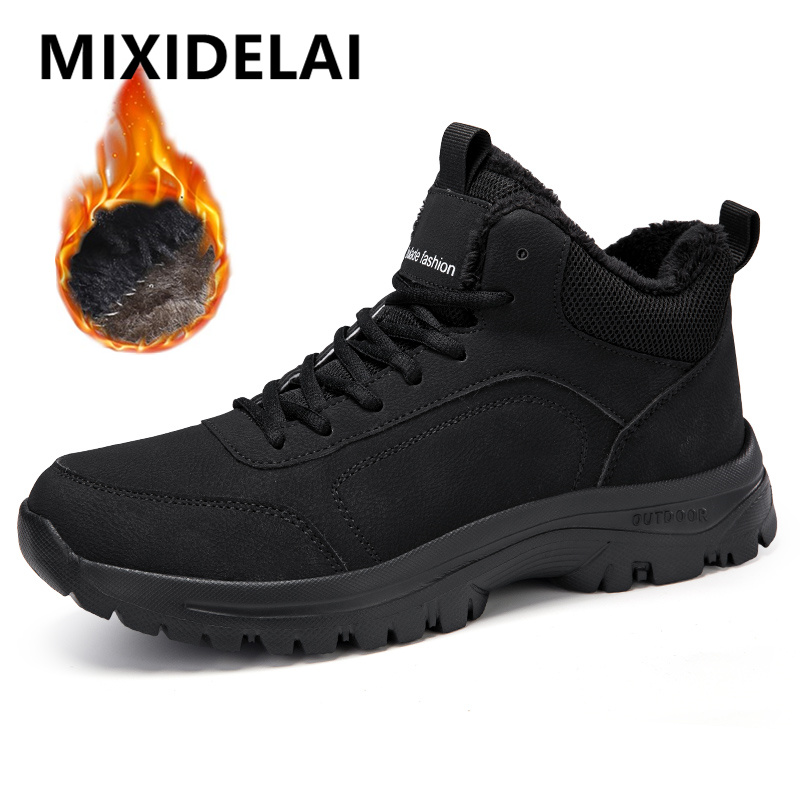 Winter Men's Boots Warm Plush  - Men'S Shoes Qn review and price