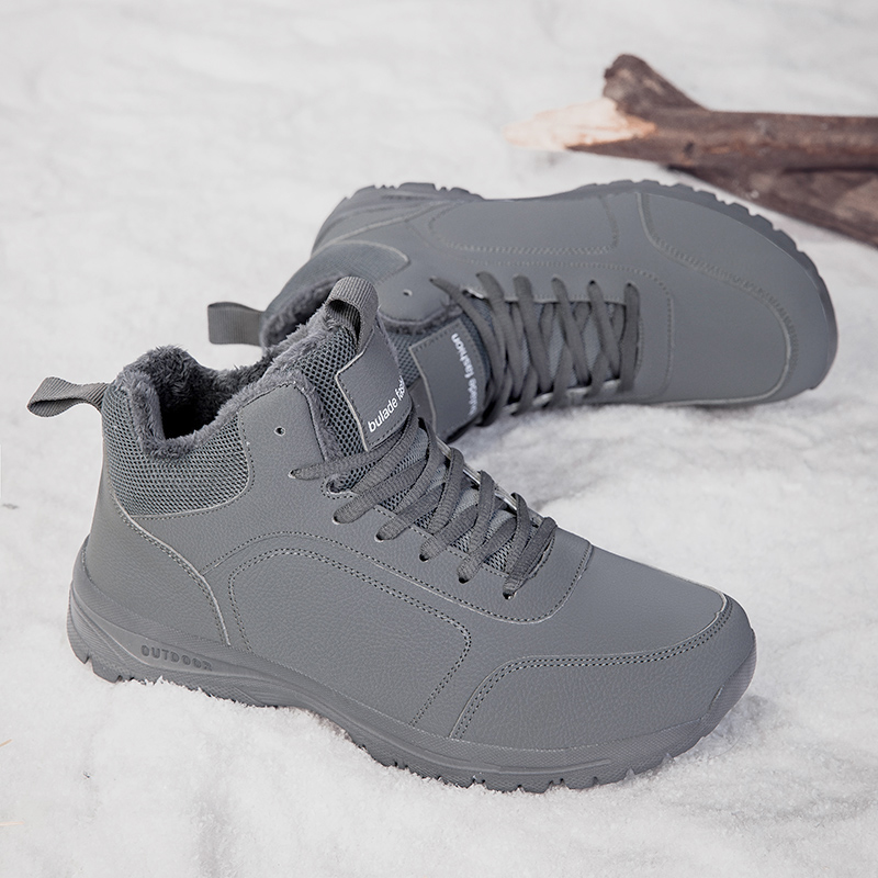 Winter Men's Boots Warm Plush  - Men'S Shoes Qn review and price
