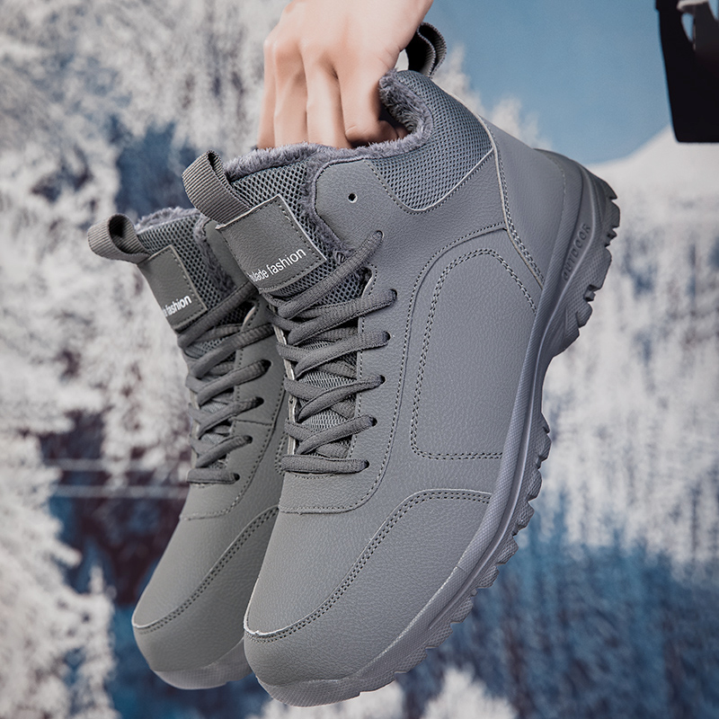 Winter Men's Boots Warm Plush  - Men'S Shoes Qn review and price
