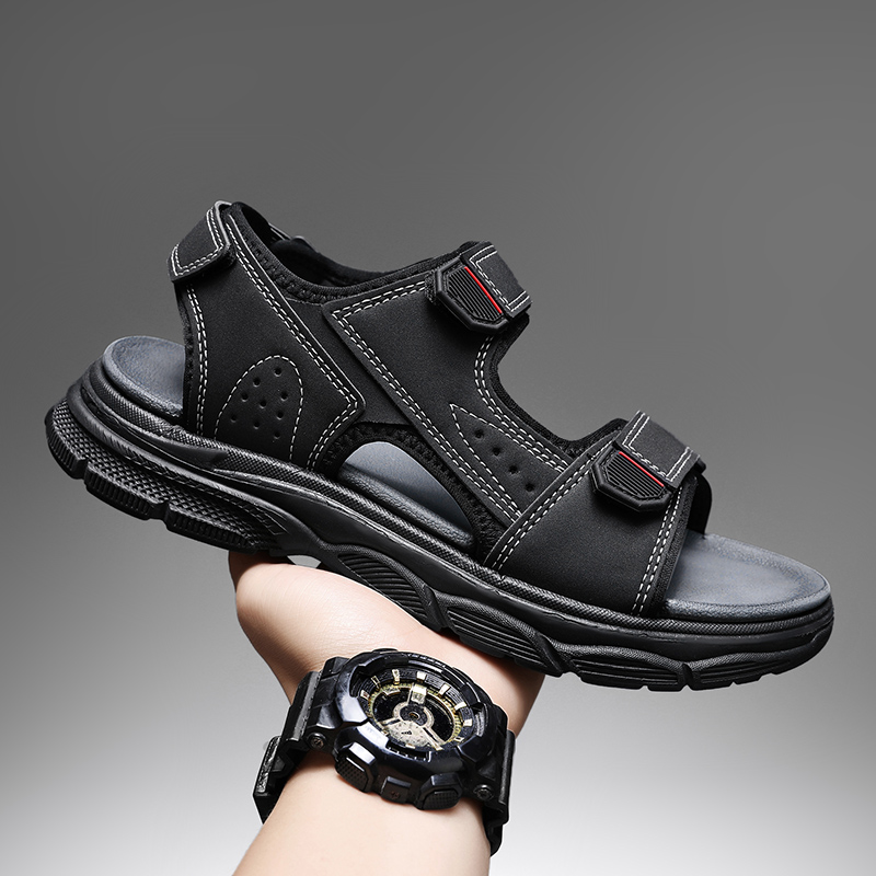 Men's Outdoor Sandals with Adj - Men'S Shoes With Velcro review and price