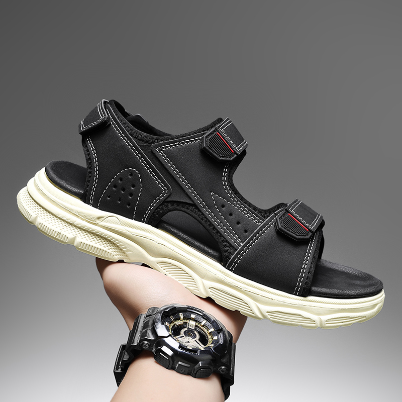 Men's Outdoor Sandals with Adj - Men'S Shoes With Velcro review and price