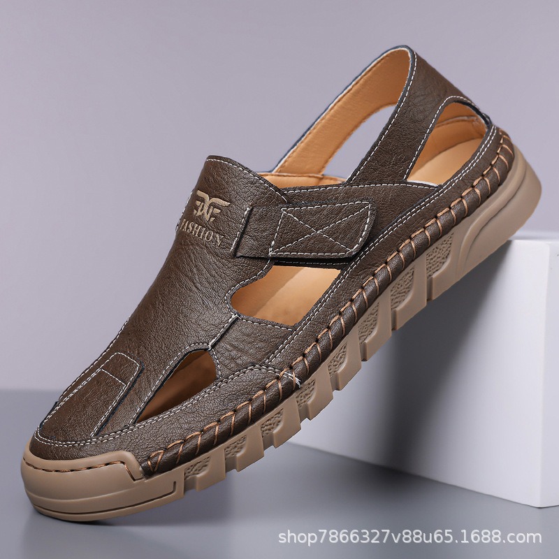 Hole shoes men's summer new ha - Men'S Shoes With Velcro review and price