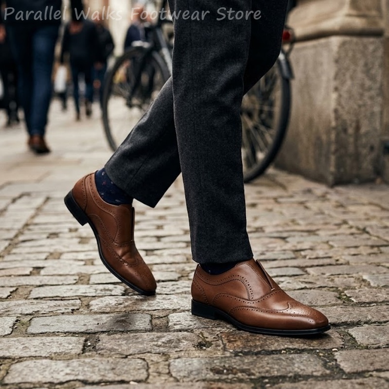 Mens Brown Leather Brogue Shoe - Men'S Shoes Brogues review and price