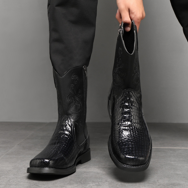 Men's Wide Width Tall Cowboy B - Men'S Shoes With Wide Toe Box review and price