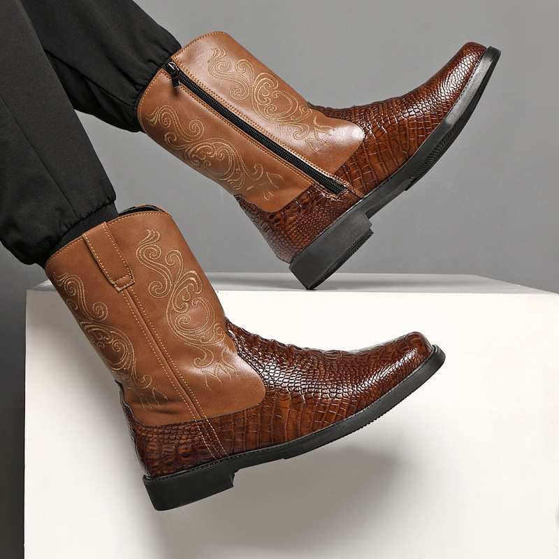 Men's Wide Width Tall Cowboy B - Men'S Shoes With Wide Toe Box review and price