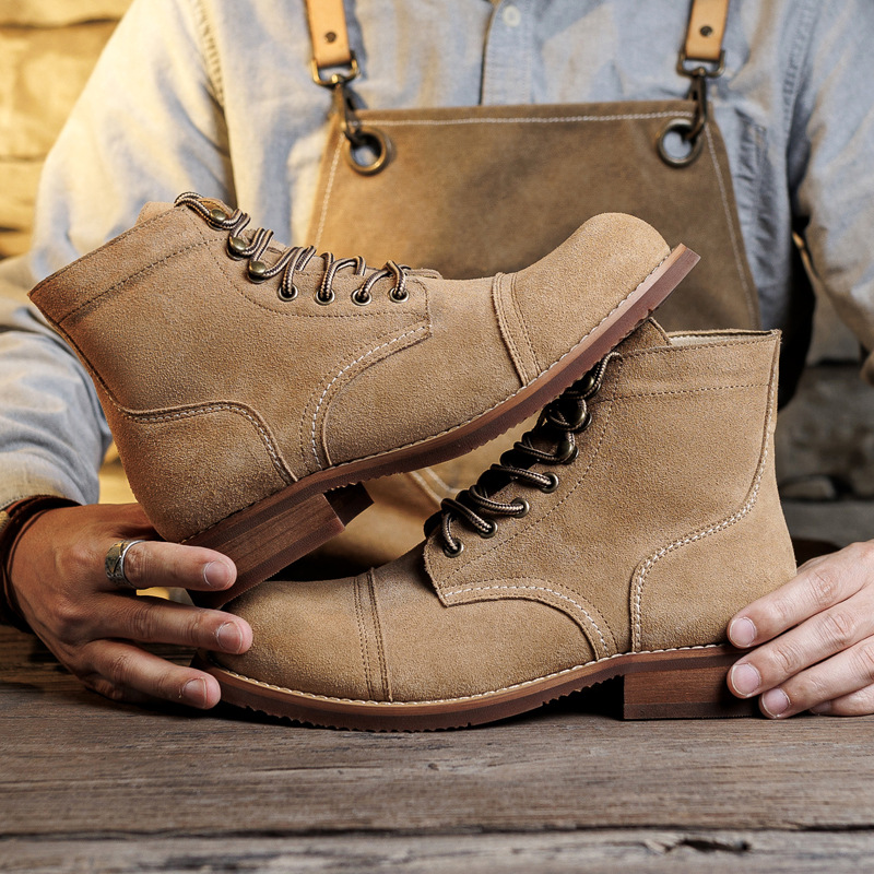 Suede Boot Goodyear-Welted Mot - Men Shoes Type review and price