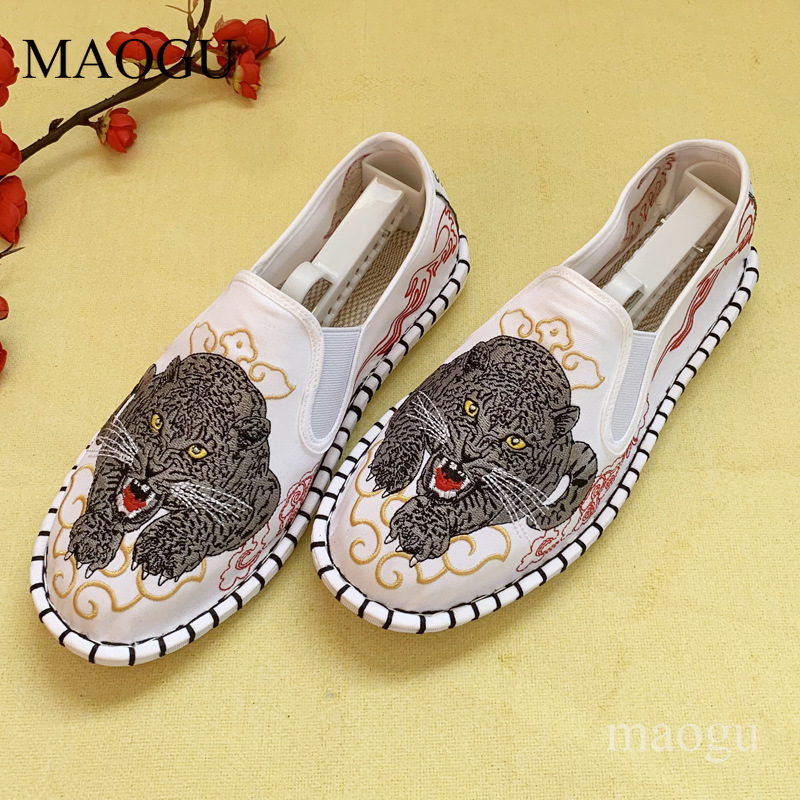 Unisex Chinese Style Embroider - Men'S Shoes Loafers Casual review and price