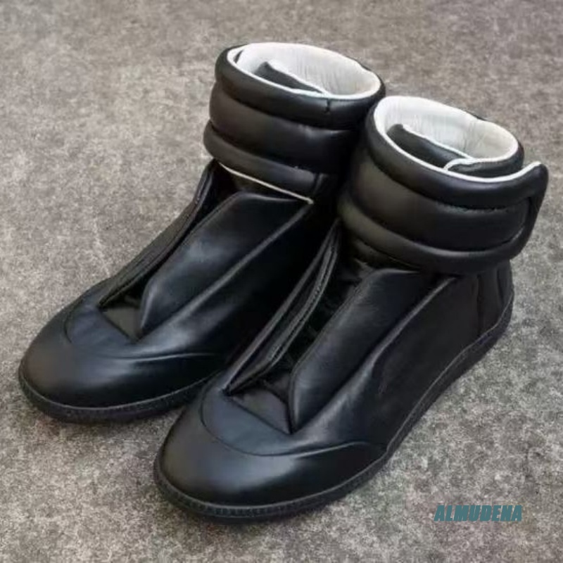 Black Solid Color Men's Casual - Men'S Shoes With Velcro review and price